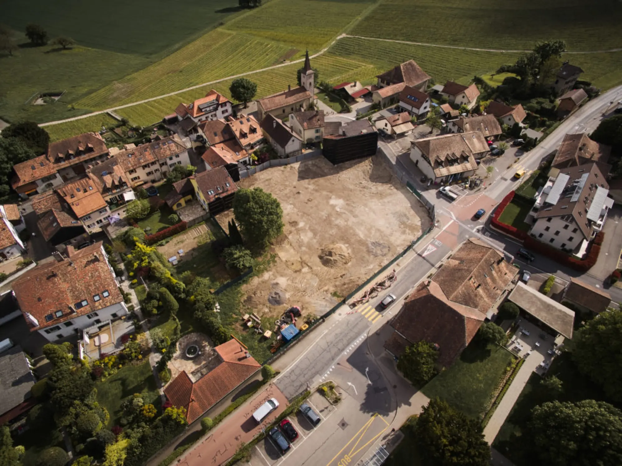 Cœur du Village — détail du chantier.
