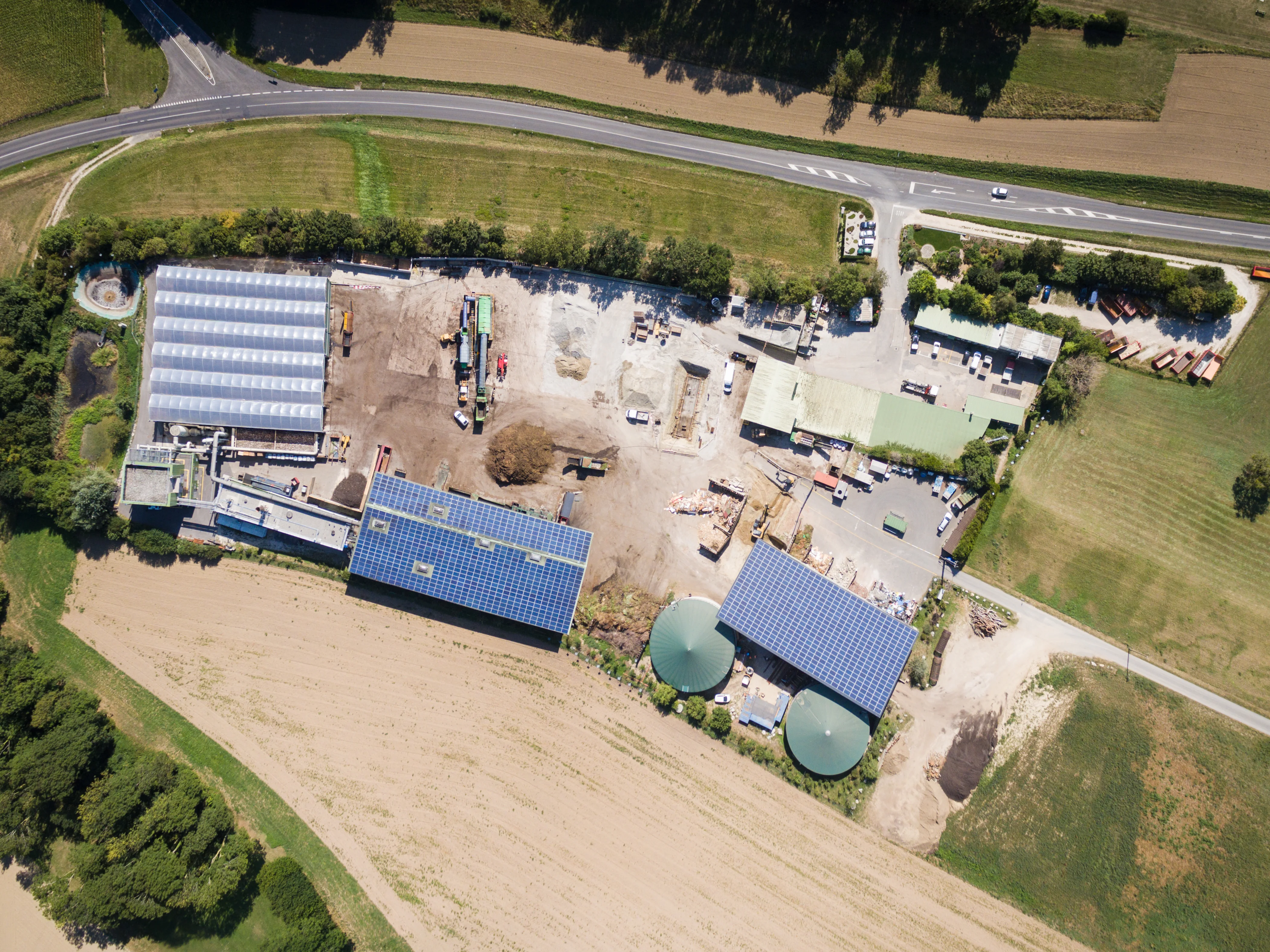 Ecorecyclage — vue aérienne du site.