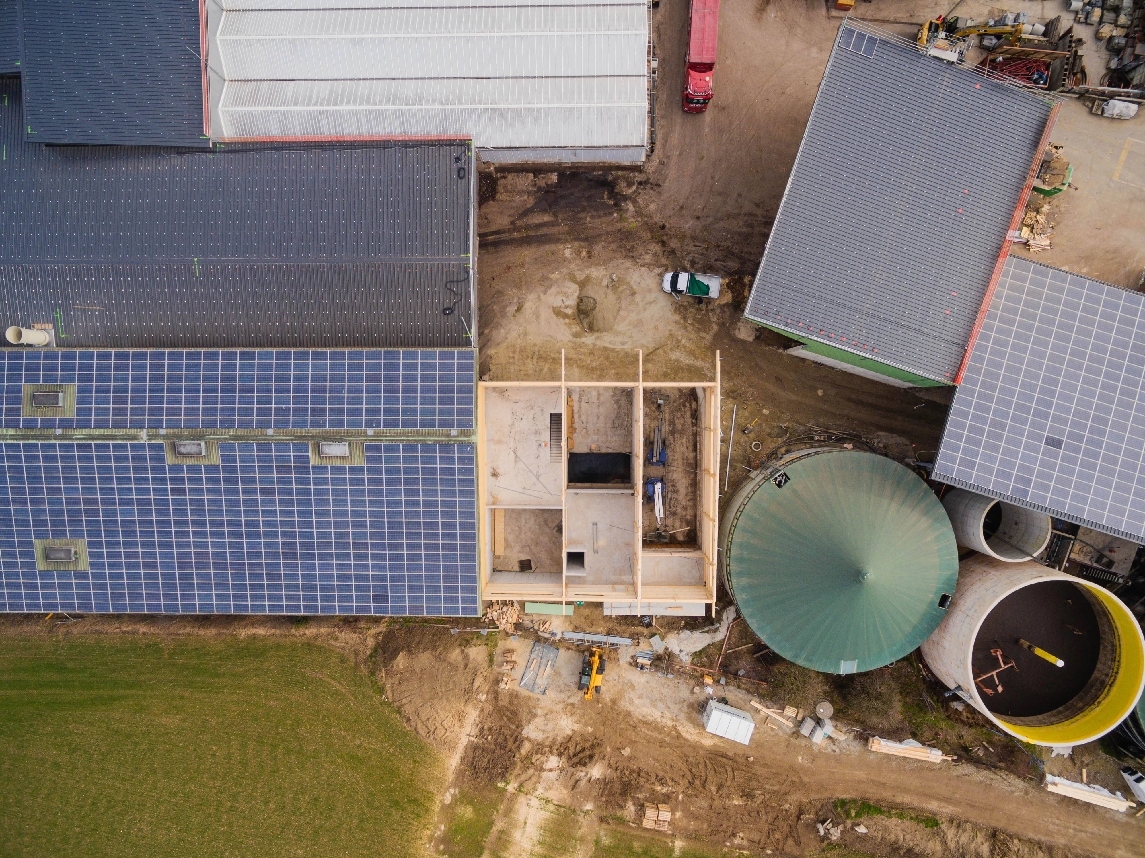 Ecorecyclage — installations vues du dessus.