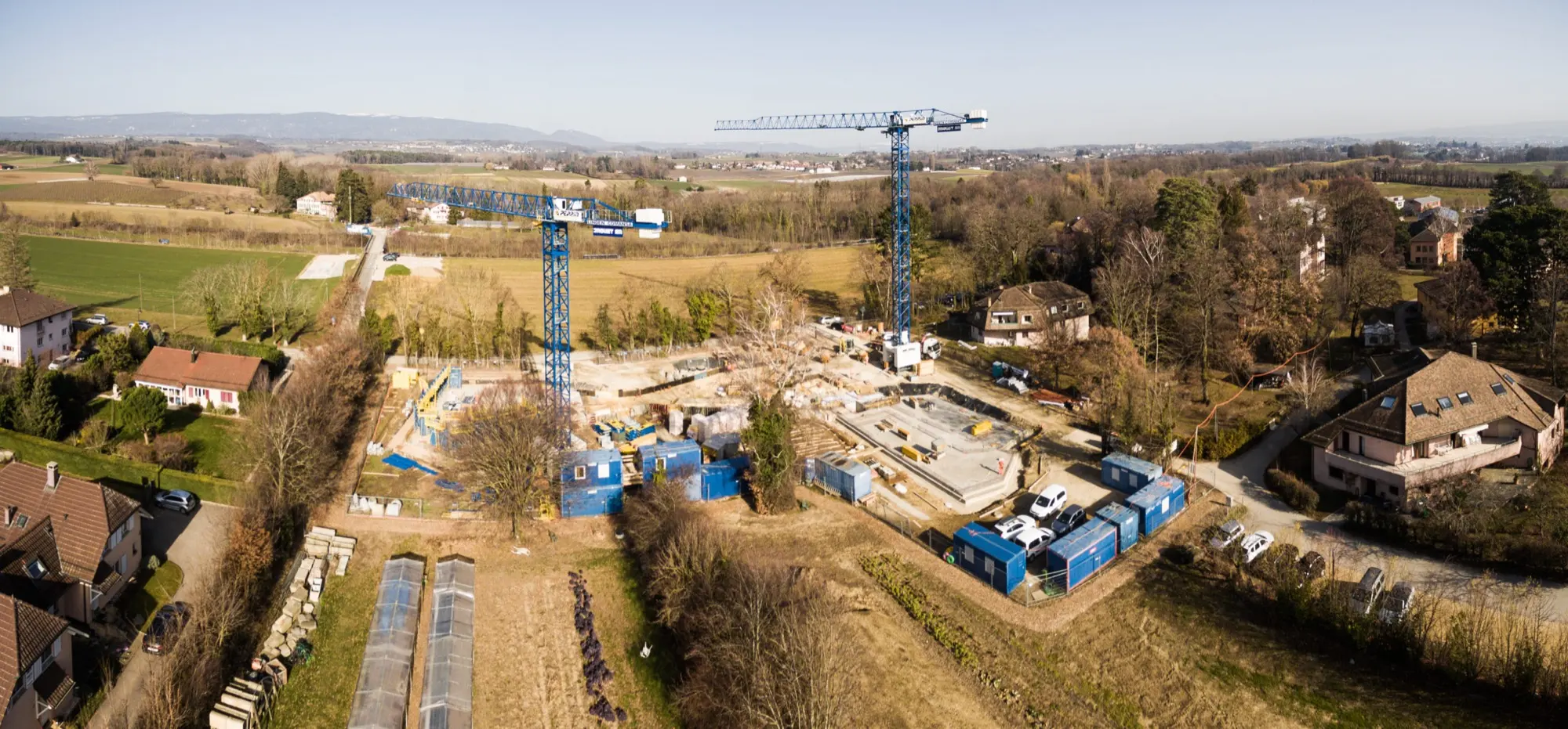 Fondation Perceval — vue drone panoramique.